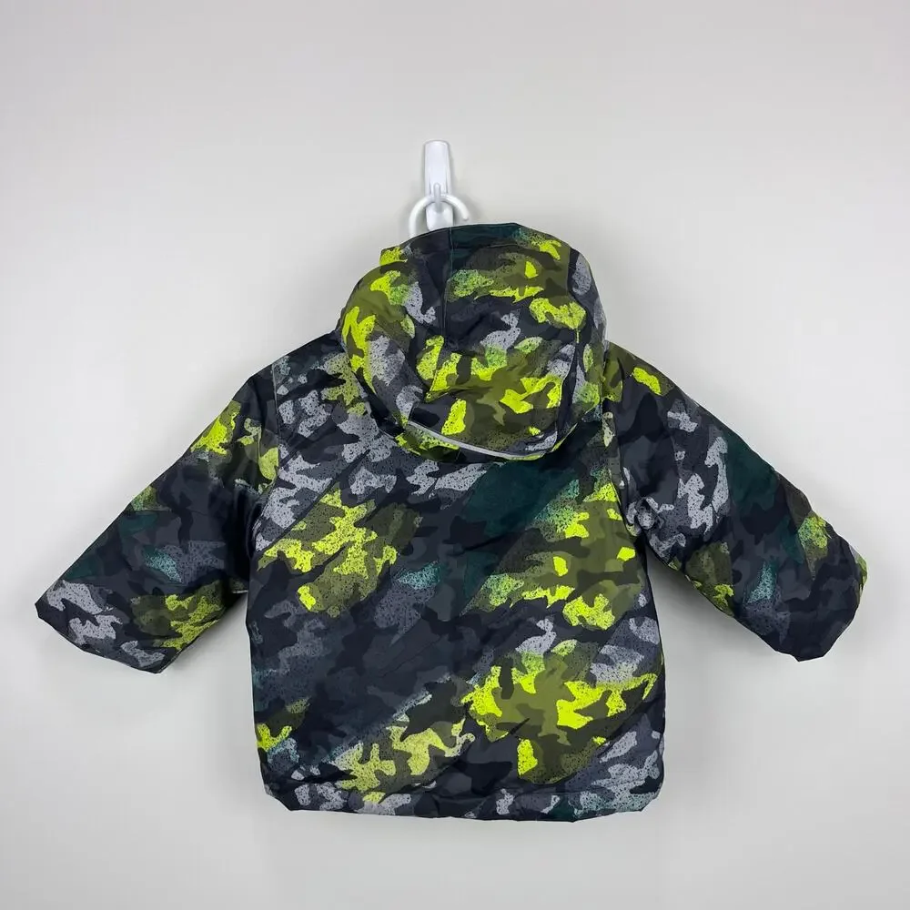 Columbia Frosty Slope Ski Jacket City Grey Brushed Camo/Bright Chartreuse 2T